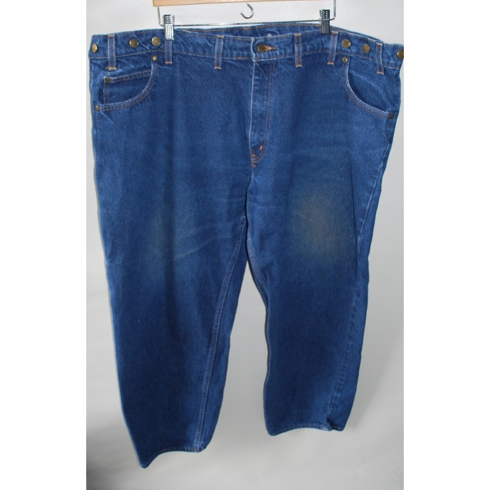 Prison Blues Men's Work Jeans 52x30 Straight Leg – Made in USA – Used, Wear